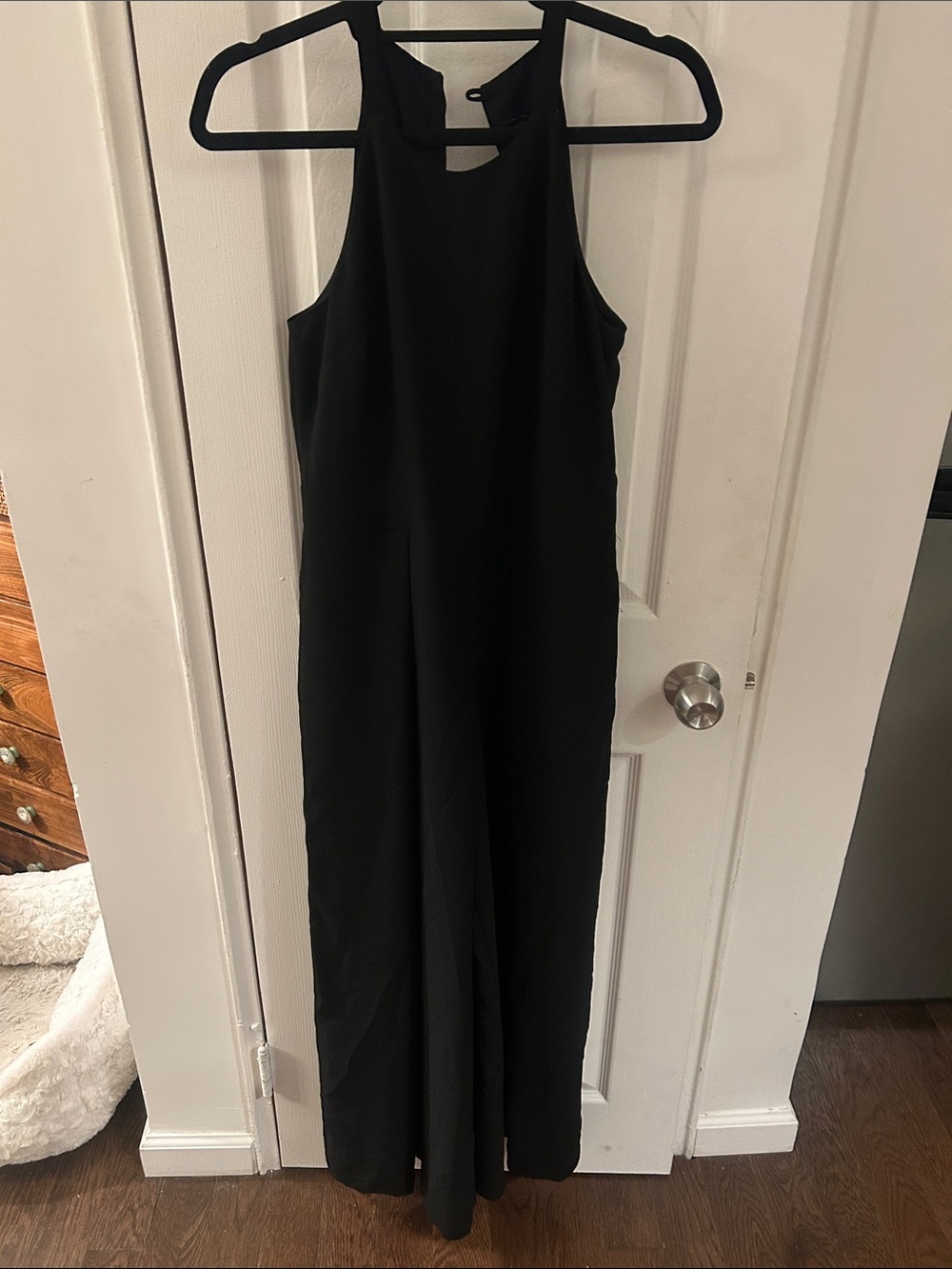 Banana Republic Black Halter-Waist Wide Leg Jumpsuit - Picture 3 of 4